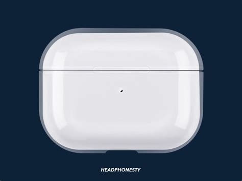 white light flashing on airpods.